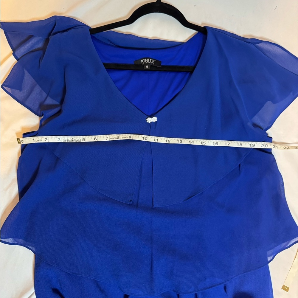 Ignite Royal Blue Evening Dress - Picture 7 of 8